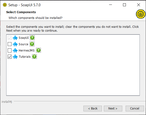 the SoapUI 5.7.0 Setup Wizard
