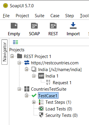 Tree View from the Projects panel - after renaming