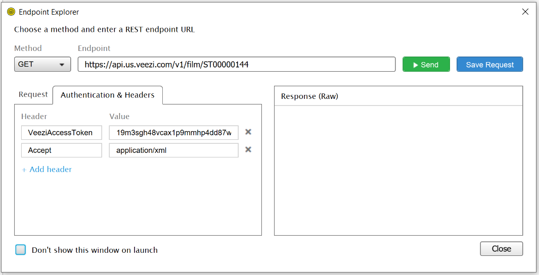 after saving req, I got XML