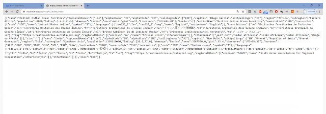 results from link ending with india
