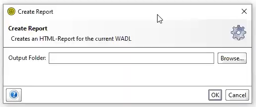 the Create Report dialog box
