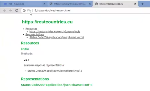the new document created thru SoapUI
