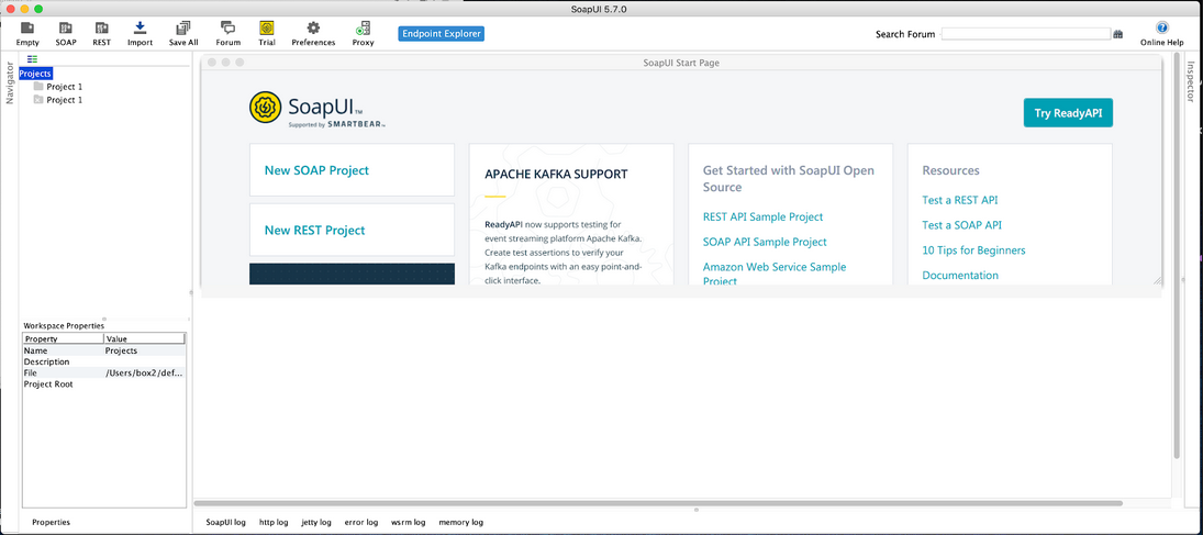 Soap request open screen